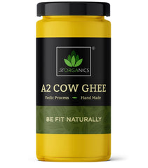 Pure Natural A2 Cow Ghee By Le Organics | Vedic Bilona Method Malai Madu Cow Ghee For Laddus | (1 Litr) 33.8 Ounce | Jar Pack