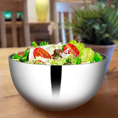 Silver Stainless Steel Ikea Bowl - 15 Cm, 900ml | Dishwasher Safe, Rust Free & Lightweight