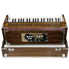 Folding Harmonium With Free Padded Carry Bag - 42 Keys, 7 Bellow, Two Reed (Bass-Male), 3.5 Octave | Tuning A440 Hz Pitch
