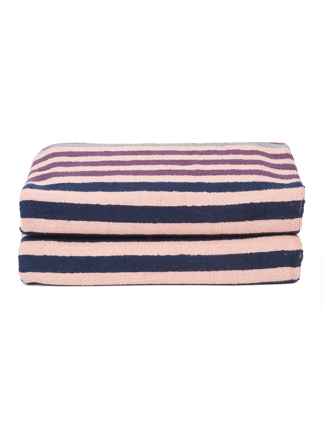 Ambra Linens Highly Absorbent Bath Towels 1 Kg | 100% Cotton, Soft & Plush All Seasons Use, Extra Large Size (Royal)- Pack Of 2