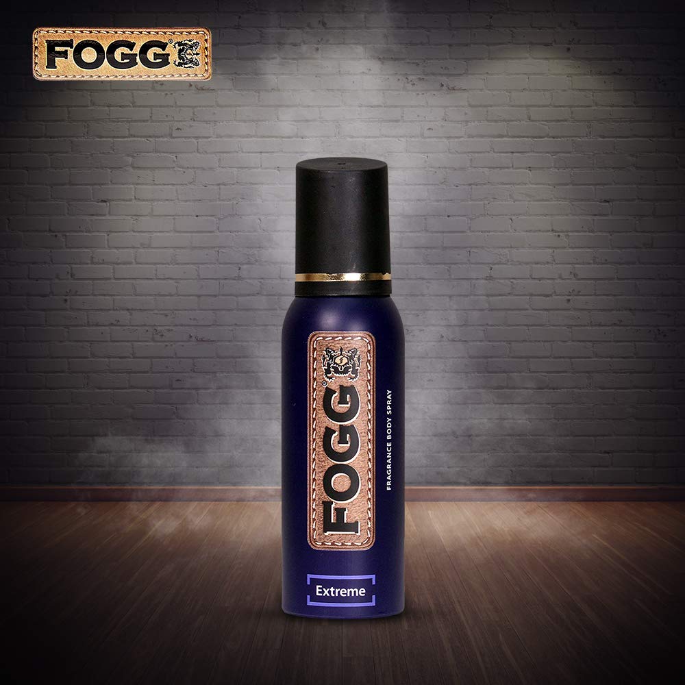 Fogg Extreme Fragrance Body Spray 120ml 4 Fl.oz. | Long Lasting No Gas Deodorant For Men