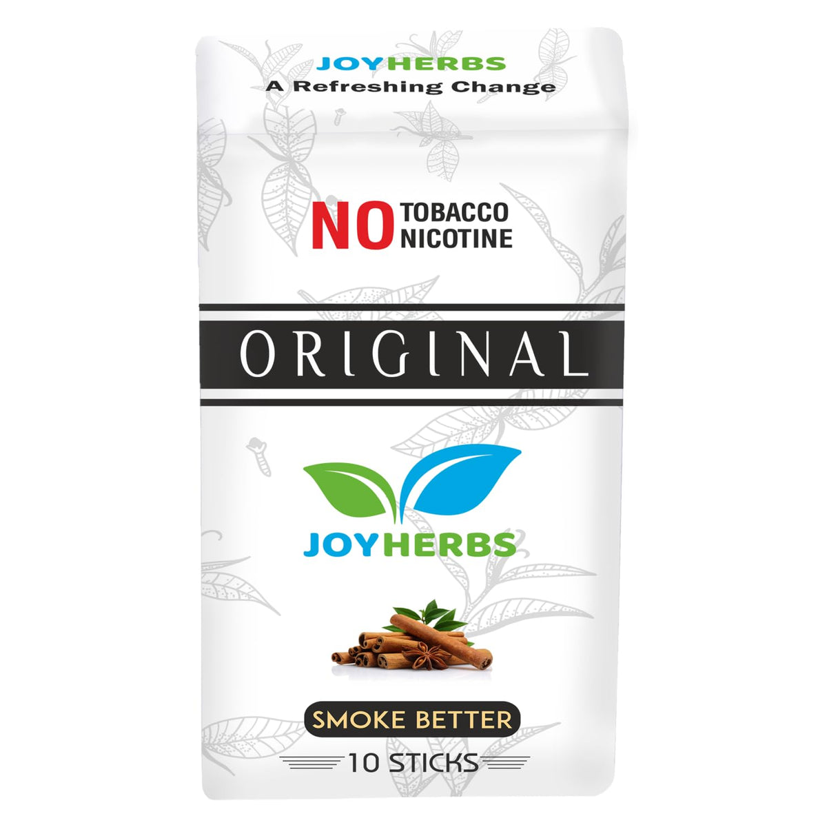 Herbal Cigarettes For Smoking 100% Tobacco Free & Nicotine Free - Made With Natural & Ayurvedic Herbs, Original Flavoured King Size Herbal Smoke Sticks Pack Of 10
