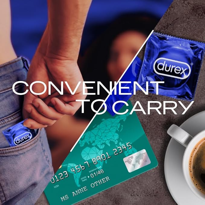 Durex Extra Thin Intense Strawberry Flavored Condoms For Men - 12s