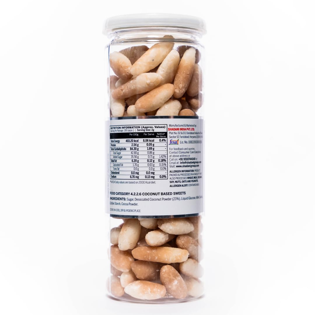 Shadani Coconut Sweet Candy (200gm), Indian Nariyal Meethai, Candy-Toffee
