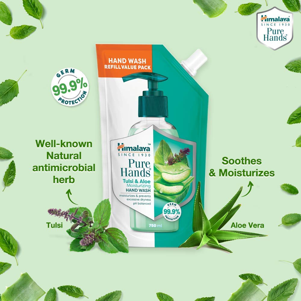 Himalaya Pure Hands Tulsi & Aloe Moisturizing Hand Wash | 750ml