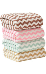 T Trendy Mart Microfiber Hand Towels 800 Gsm | 4 Pieces (Multi Colors)