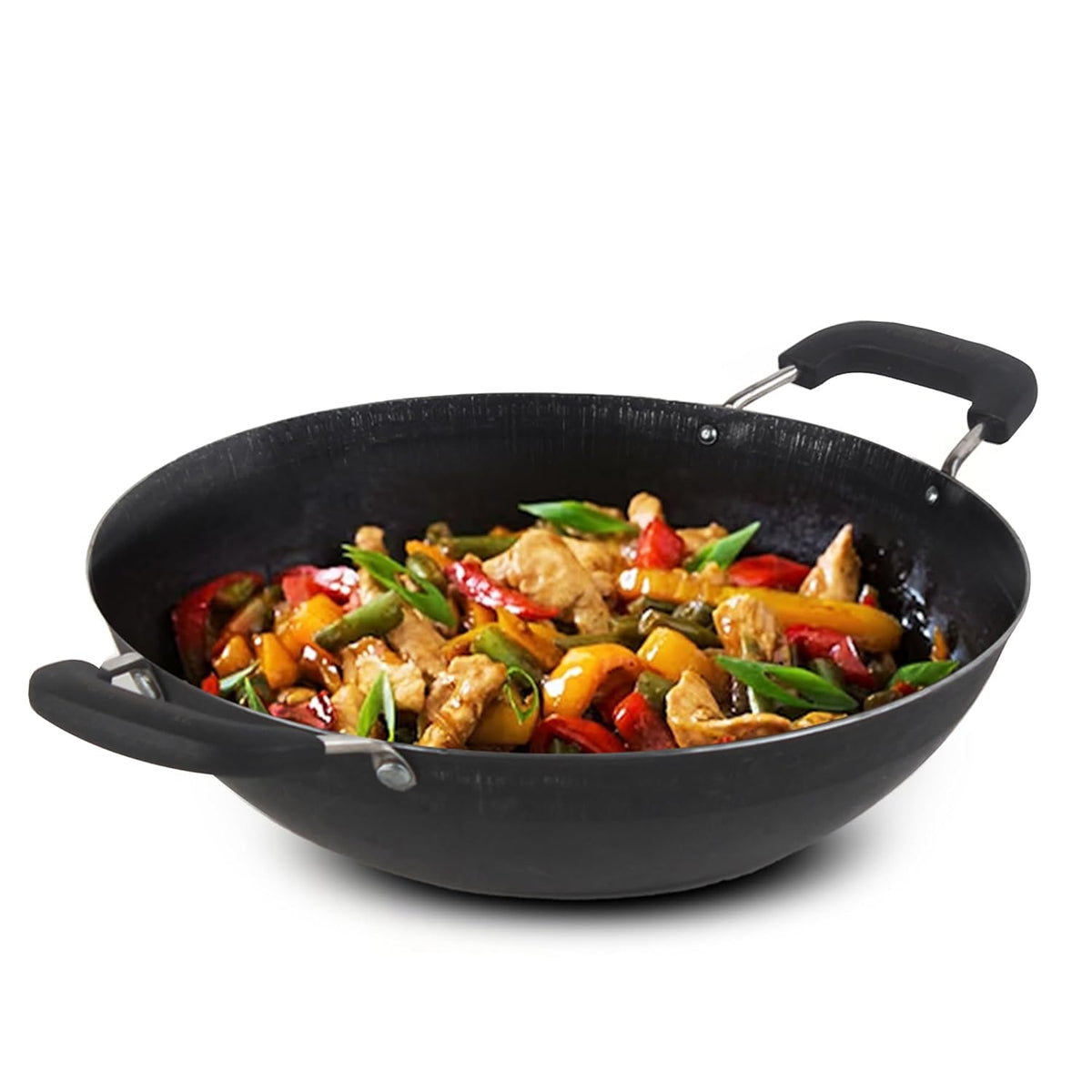 Pre-Seasoned Black Iron Kadai With Bakelite Handle - 25.4cm, 10 Inch, 1.7 Liters, 0.9 Kg | Induction Friendly, Naturally Non Stick Kadhai