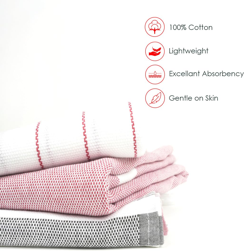 Thirsty Towel Cotton Bath Towel 600 Gsm | Super Soft & High Absorbency Quick Dry Bath Towels Large Size For Men, Women & Kids Set Of 3 (Cambric Mauve)