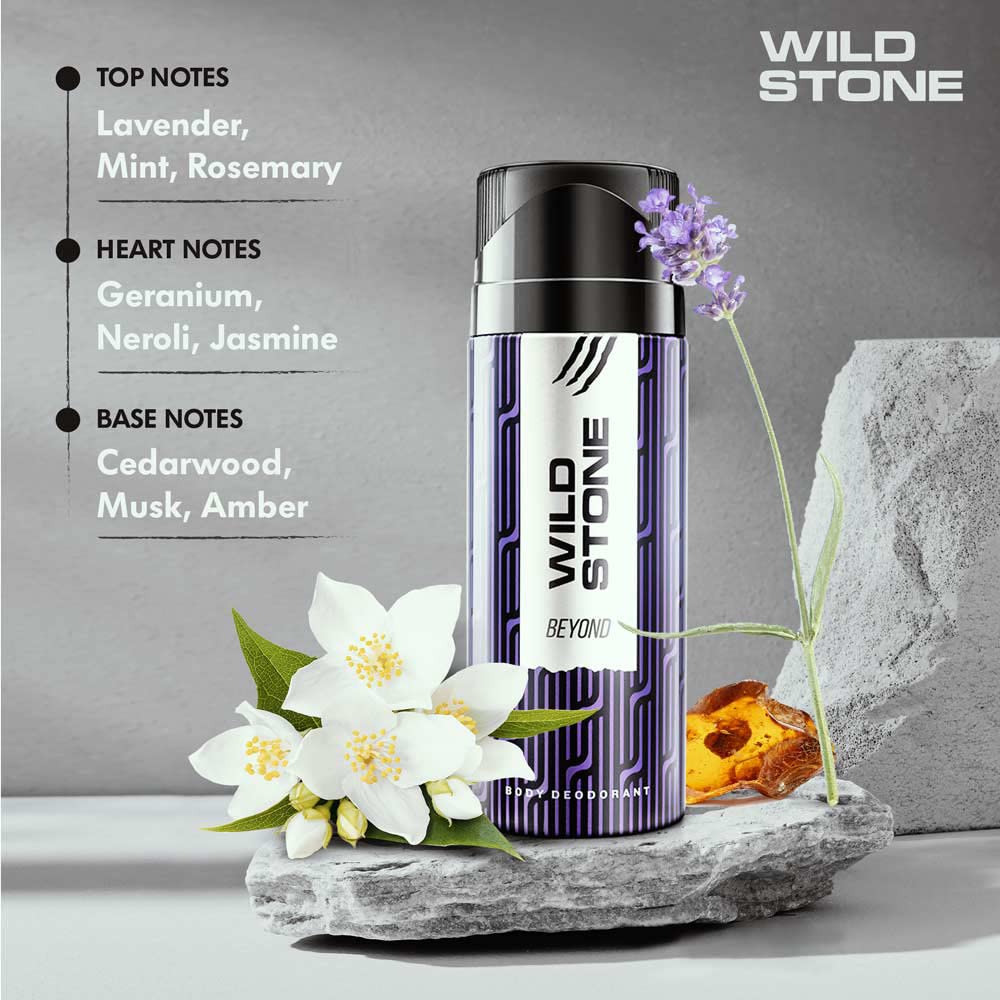 Wild Stone Beyond Deodorant Body Spray For Men 150ml 5.0 Fl.oz.| Long Lasting Fragrance