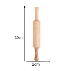 Brown Wooden Rolling Pin - Wooden Roti Roller Pin | Belan For Chapati - Conveniently Designed Belan