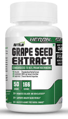 Nutrija Grape Seed Extract, Supports Healthy Blood Vessels & Vascular System, Protects Against Free Radical Damage | 50gm 0.1lbs
