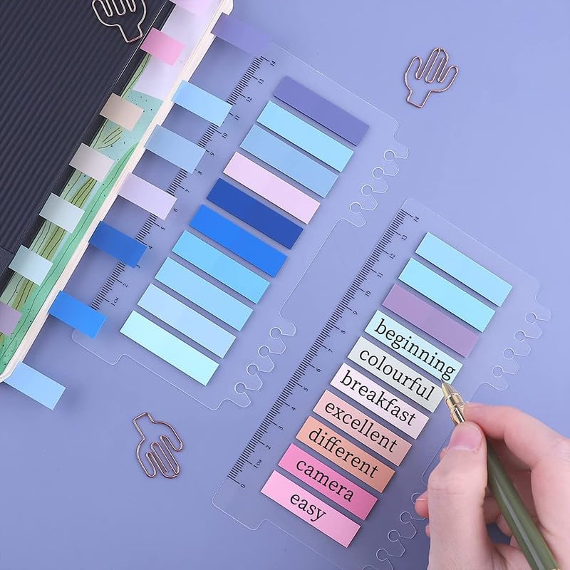 Self-Adhesive Sticky Tabs, Sticky Index Tabs For Books Page Markers, Sticky Notes - 400 Pcs