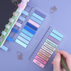 Index Tabs Book Tabs, Transparent Sticky Notes, Writable & Multifunctional Tabs - Set Of 4