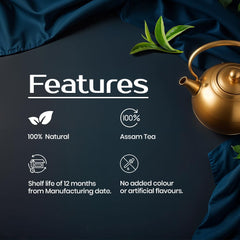 Vikram Kadak Dust Tea Powder - 1 Kg Jar, 35.2 Ounce | Strong, Aromatic Blend Assam Tea - Premium Black Tea Powder | Refreshing Brew Assam Chai Patti