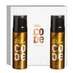 Wild Stone Code Gold Body Perfume 240ml 8.1 Fl.oz.| Best Gift Set For Men | Pack Of 2 | Long Lasting