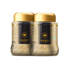 Pure Organic Desi Cow Ghee By Society | Rich Aroma & Nutritious Healthy Desi Cow Ghee For Enhances Brain Function | 1 Litre (500ml * 2) 33.8 Ounce | Jar Pack