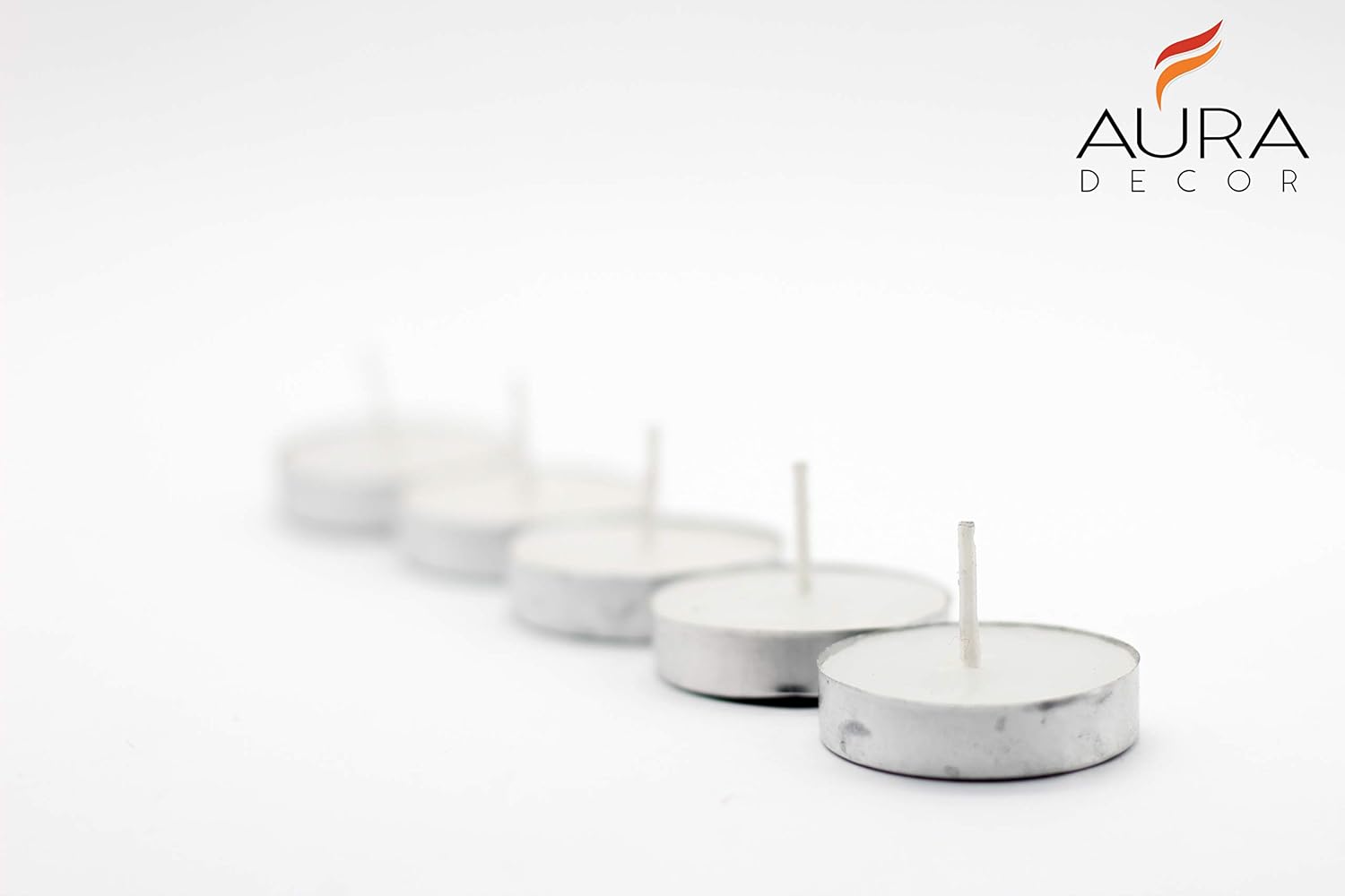 100% PURE WHITE UNSCENTED TEALIGHT CANDLES PACK OF 100 PERFECT FOR FESTIVE DECOR