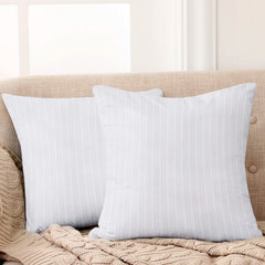 Microfiber Cushion Pillow, Durable Sofa Pillow For Home Décor, White - 16 X 16 Inch | Sofa Cushions, Furniture Pillow, Lightweight, Easy To Maintain, Soft Cushion Filler - Set Of 2