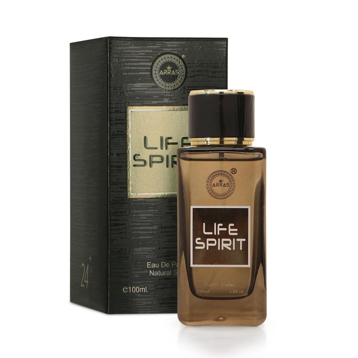 Arras Life Spirit Eau De Parfum 100ml 3.3 Fl.oz. For Men | Long Lasting Floral Frgrance | Perfect For Dailywear