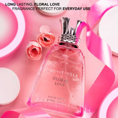 Menjewell Floral Love Eau De Parfum 100ml 3.4 Fl.oz. Feminine Fragrance | Premium Luxury Long Lasting