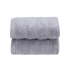 Maspar 100% Cotton Casper Hand Towel 500 Gsm (Grey) - 2 Pcs