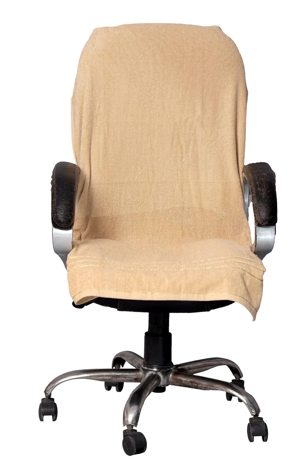 Vvip Home 100% Cotton Luxary Office Chair Towel 550 Gsm (Gold)