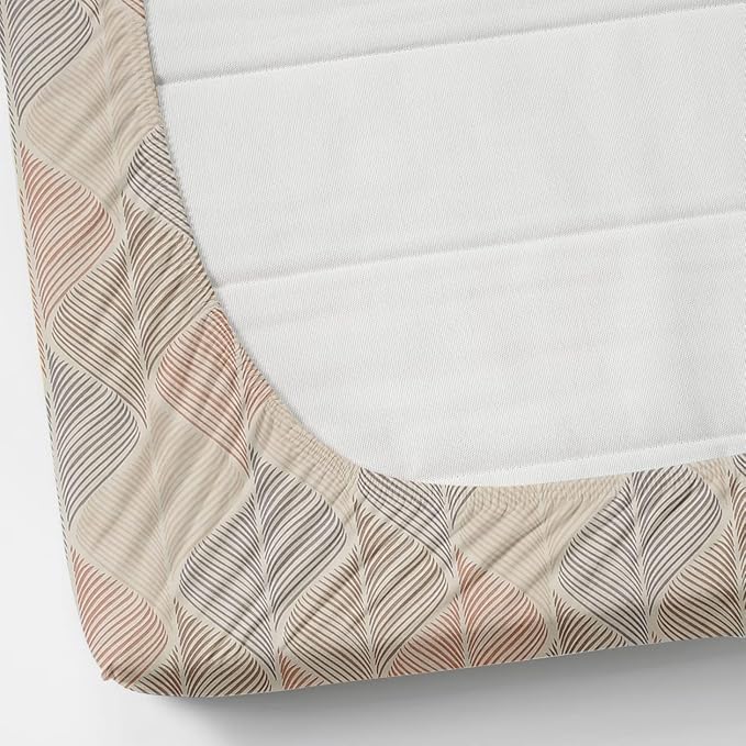 Cotton Printed Queen Size Double Bedsheet With 2 Pillow Cover - 60 X 78 Inches, Multicolor | Durable & Long Lasting - All Around Elastic Fitted Bedsheet