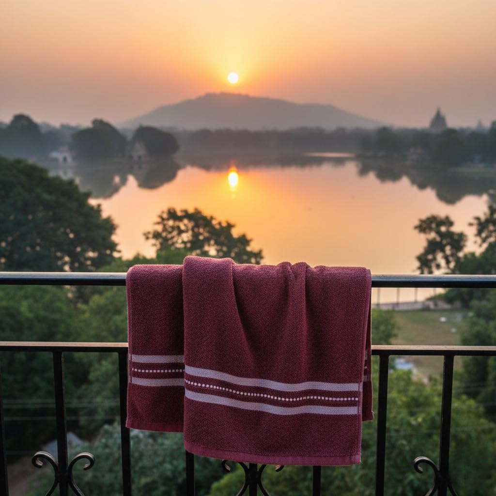 Lavone Premium Cotton Bath Towels 450 Gsm (Pink) - Pack Of 1