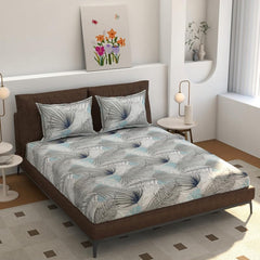 Premium Single Bedsheet With 1 Pillow Cover - 60 X 90 Inches, Grey | Soft Lightweight & Color Resistant | All-Season Bed Sheet