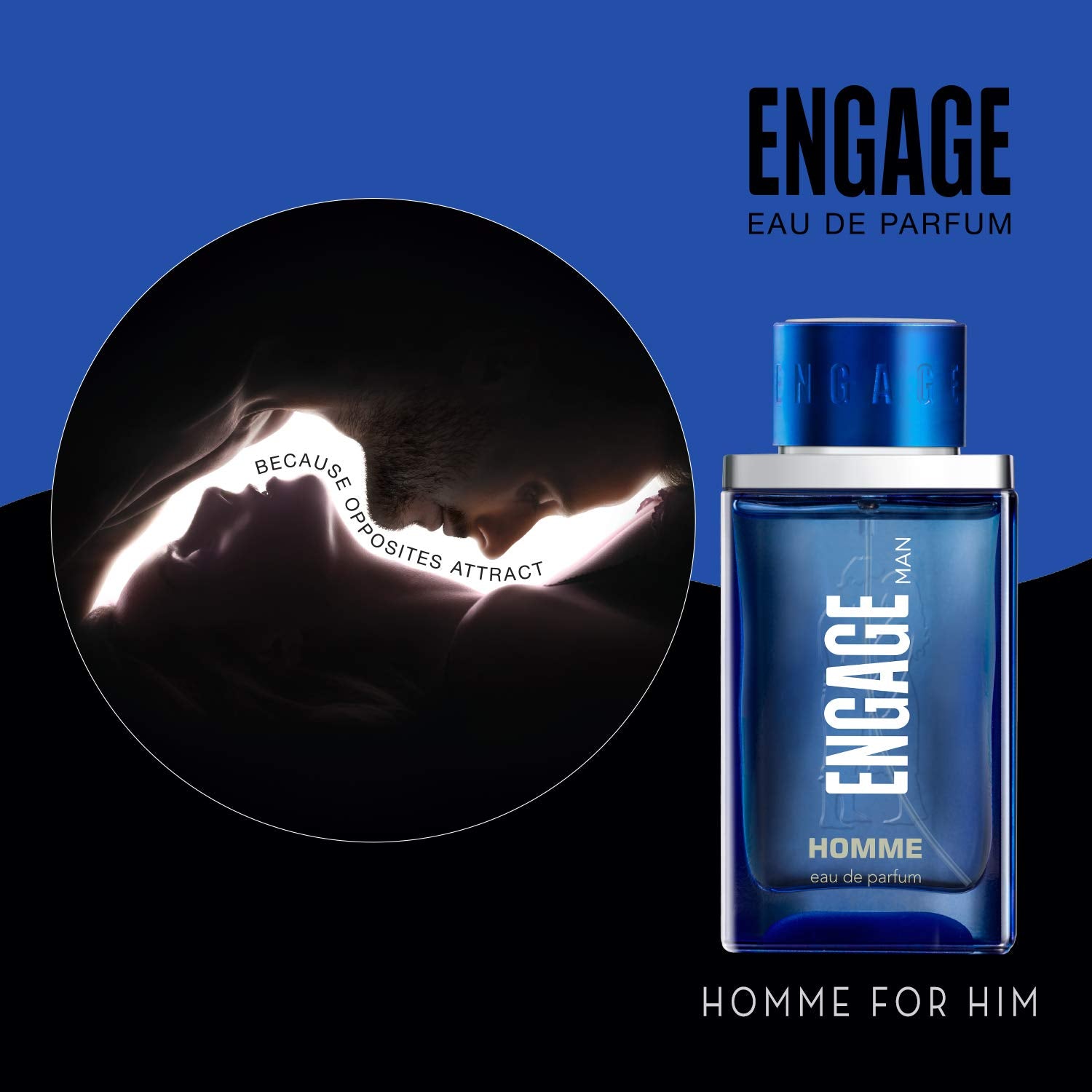 Engage Homme Long Lasting Eau De Parfum 90ml 3 Fl.oz. | Citrus & Fresh Fragrance For Everyday Use, Gift For Men