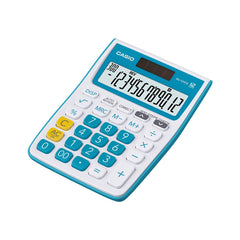 Casio Mj-12vcb-bu 300 Steps Check & Correct Colourful Desktop Calculator (Blue) | 12 Digits, 2-way Powered