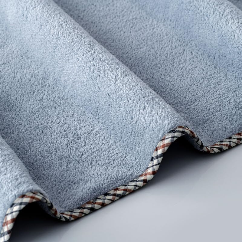 Spread Spain Microfiber Bath Towel 340 Gsm | Bath Towel For Men & Women Extra Soft Plush & High Absorbent | Set of 1 (American Denim)