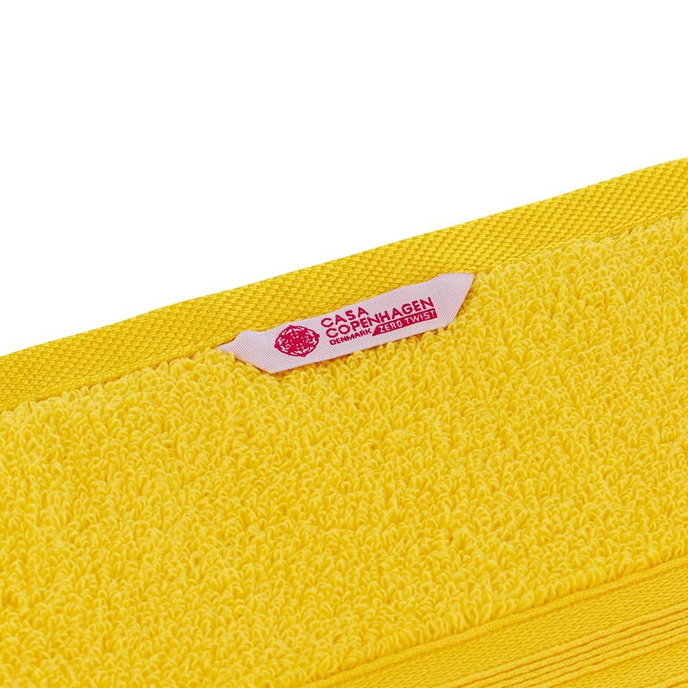 Casa Copenhagen Egyptian Cotton Zero Twist Large Bath Towel 500 Gsm (Butter Yellow)
