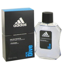 Adidas Ice Dive Eau De Toilette Spray 100ml 3.4 Fl.oz. Developed With Athletes | Masculine Fragrance Booster