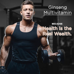 La Nature's We Care Your Health Ginseng Multivitamins & Multimineral Korean Ginseng Root Extract, Energy & Immune Support For Men & Women | 60 Softgel Capsules 100gm 0.2lbs