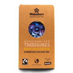 Makaibari Tea Treasures Darjoolong Tea - 100gm, 3.5 Ounce | USDA Certified Premium Darjeeling Oolong Tea - Natural Detox Tea, Semi-Fermented Oolong Whole Loose Leaf | Low Caffeine