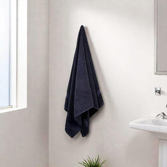 100% Cotton Bath Towel 600 Gsm | Soft Absorbent For Daily Use Bath Towel (Classic Navy)