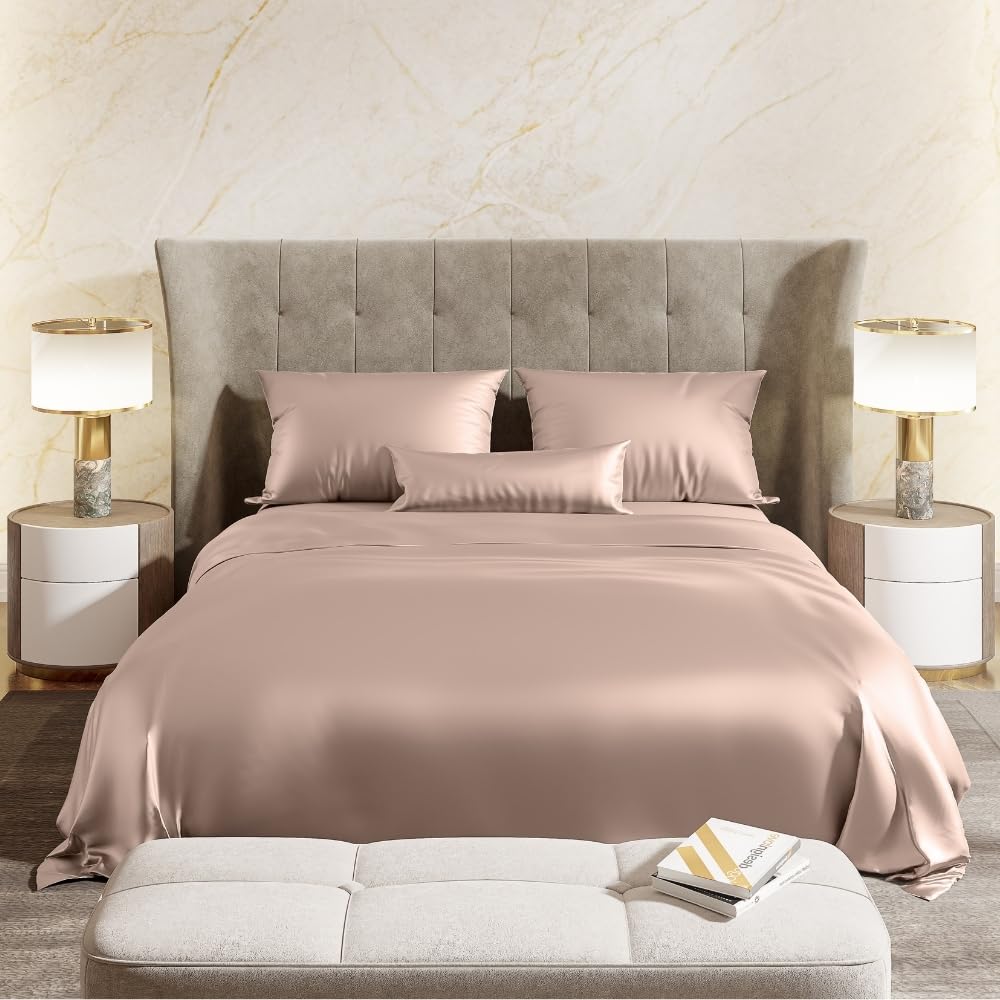 Premium Double Bedsheet For Queen Size | 100 X 90 Inches, Golden Sand With 2 Pillow Covers | Skin Friendly Fabric For Everyday Comfort