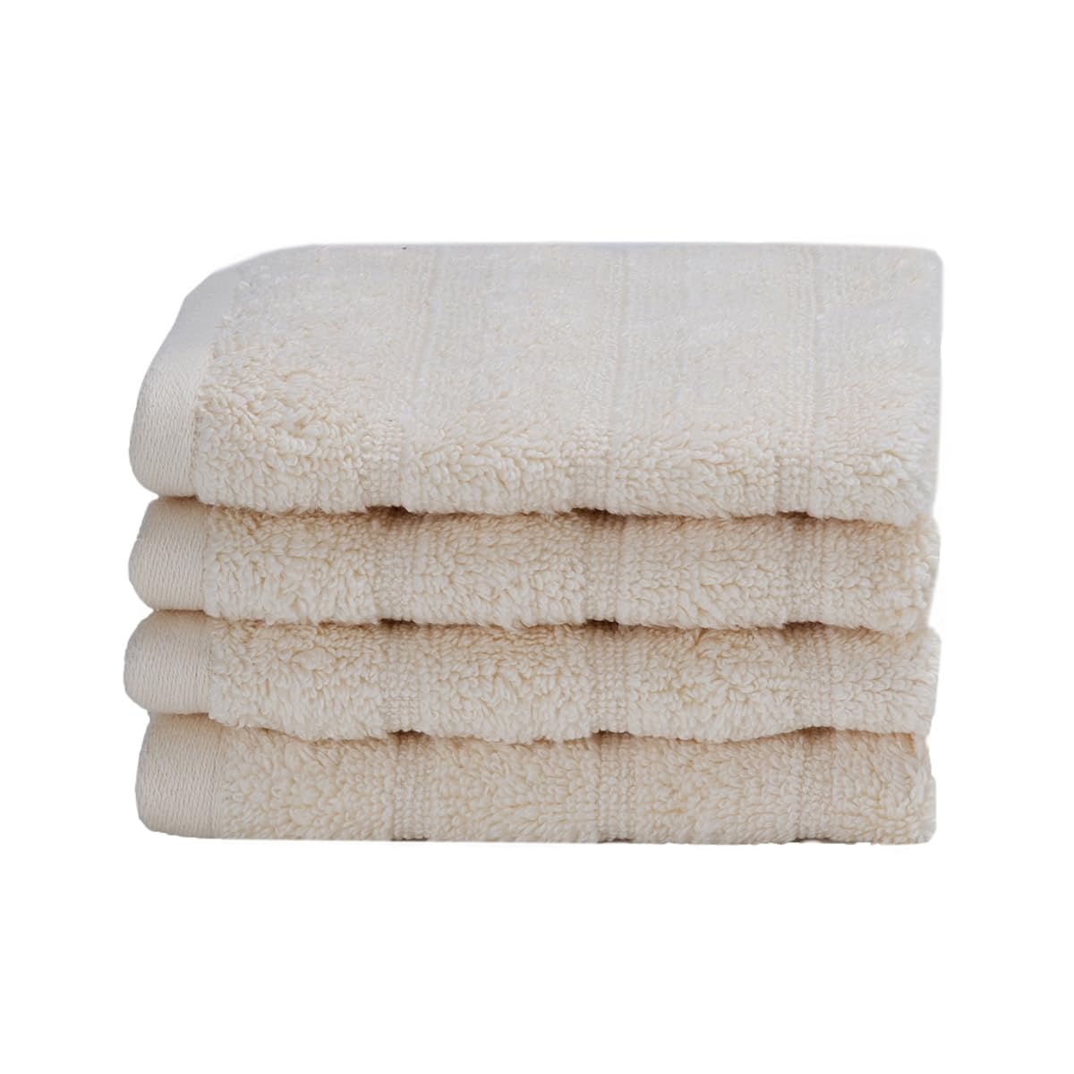 Maspar 100% Cotton Casper Face Towel 700 Gsm (Ecru) - 4 Pcs
