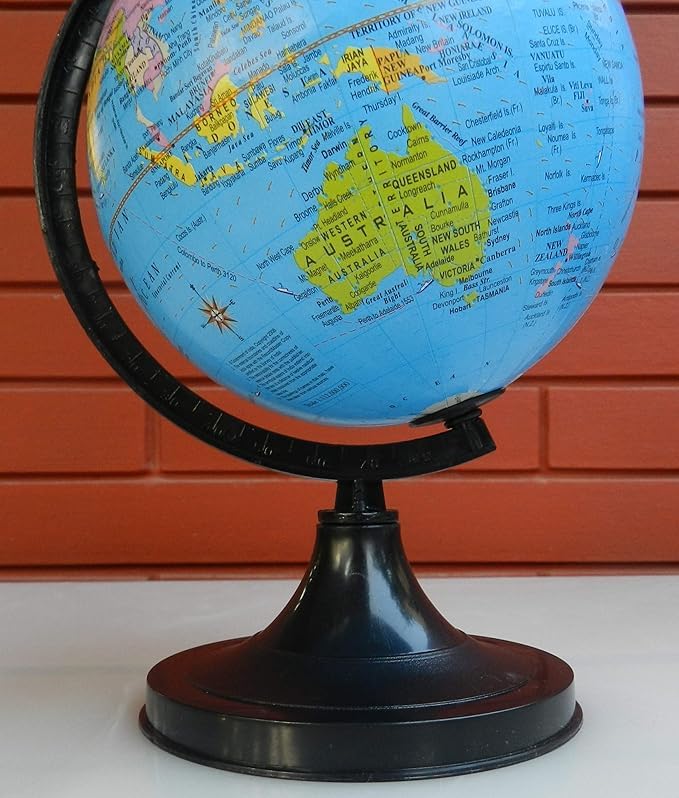 Globe 360 Rotation With Plastic Stand Educational Learning Toy For Kids & Students, Decorative Showpiece, Office Desk Mini Earth Globe, Pack Of 1
