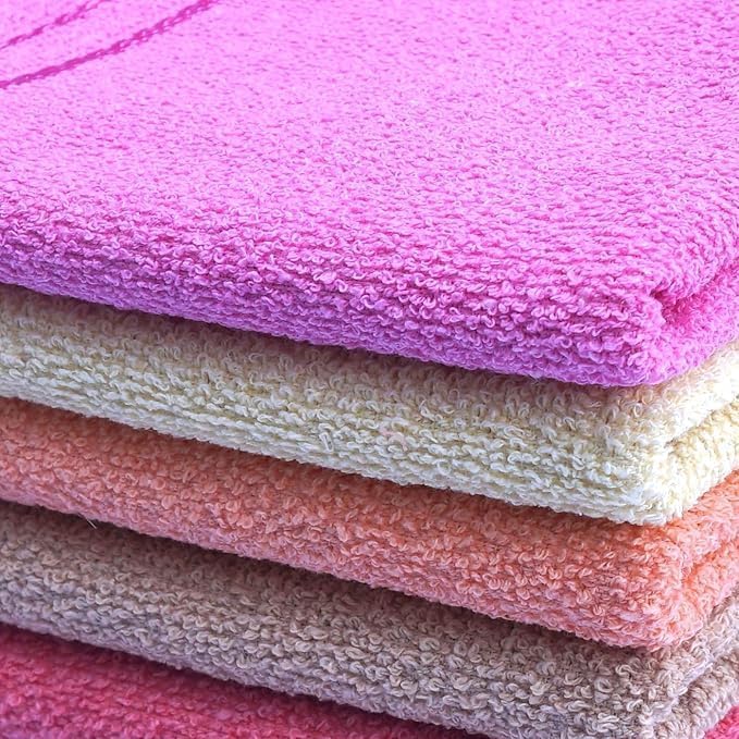 Space Fly Cotton Hand Towels 1500 Gsm | Soft & Absorbent, Quick Dry Towels For Bathroom, Gym, Face & Hand Drying (Multicolor) - Pack Of 10