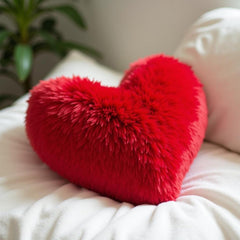 Heart-Shaped Pillow - The Ultimate Valentine's Day Gift, Red Color -13x13 Inch | For Boyfriend, Couples, Husband & Wife - Personalized Red Love Cushion, Perfect For Celebrating Love