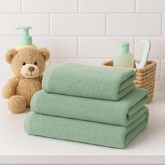 Ehlor Bamboo Bath Towel 450 Gsm | Ultra Soft & Quick Dry Antibacterial & Odor-Resistant | Eco-Friendly Towel For Bath, Spa & Gym (Sage Green)