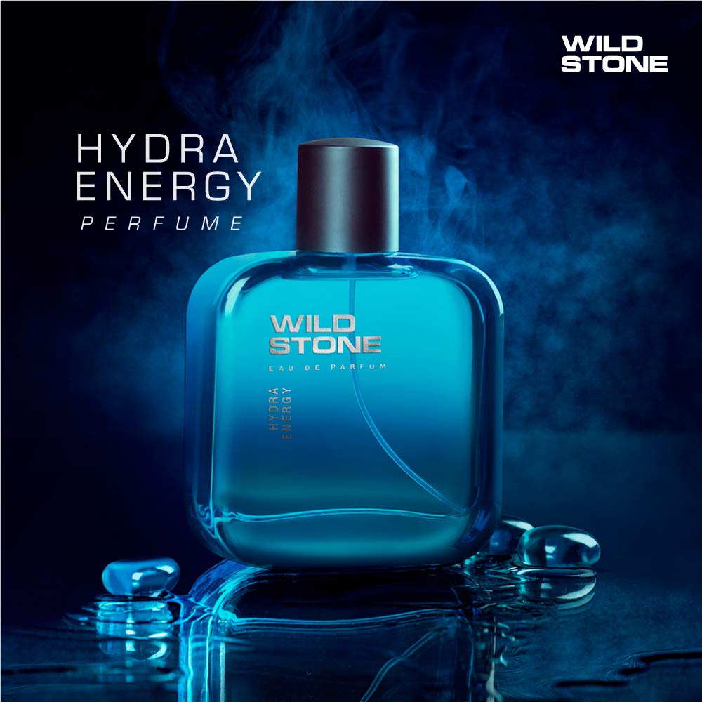 Wild Stone Hydra Energy EDP 100ml 3.4 Fl.oz. Pack Of 2 | For Men Body Spray Perfume | Long Lasting