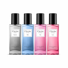 Ciccio Luxury Unisex Eau De Parfum Gift Set 4x 0.6 Fl.oz. | Blue + Intense + Luxe + Sin | Long Lasting Fragrances