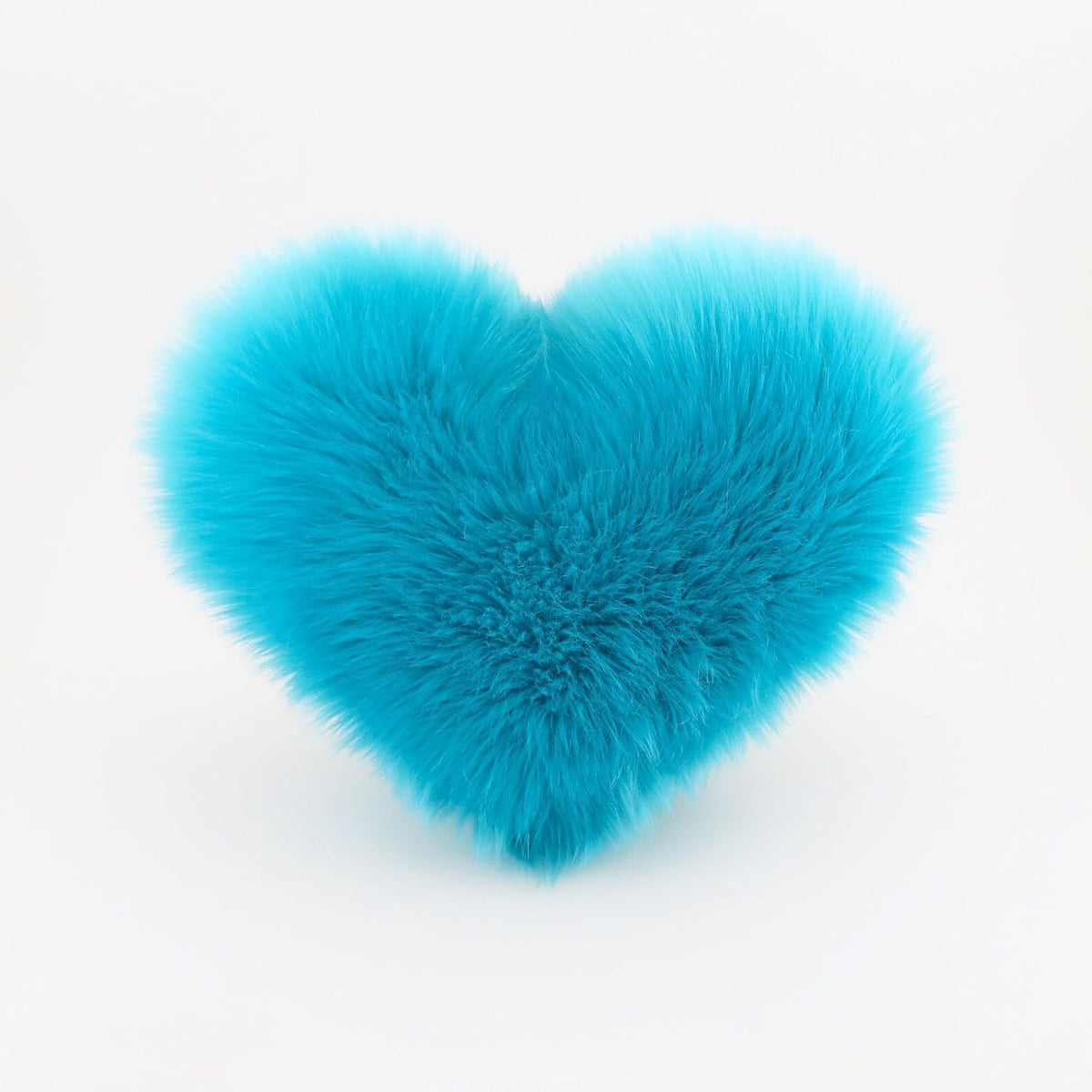 Luxury Soft Fur Love Heart Shape Cushion Pillow, For Valentine's Day, Blue | For Couple, Sofa, Car, Decoration, Furniture Cushion, Washable, Super Soft Pillow, Decoration Purpose