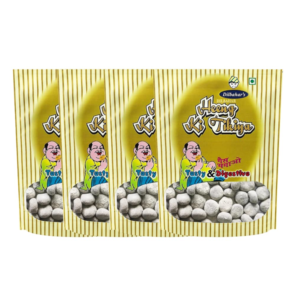 Dilbahar'S Hing Peda 400gm, (100gm *4) | Yummy Digestive Goli Pachak | Pouch Pack