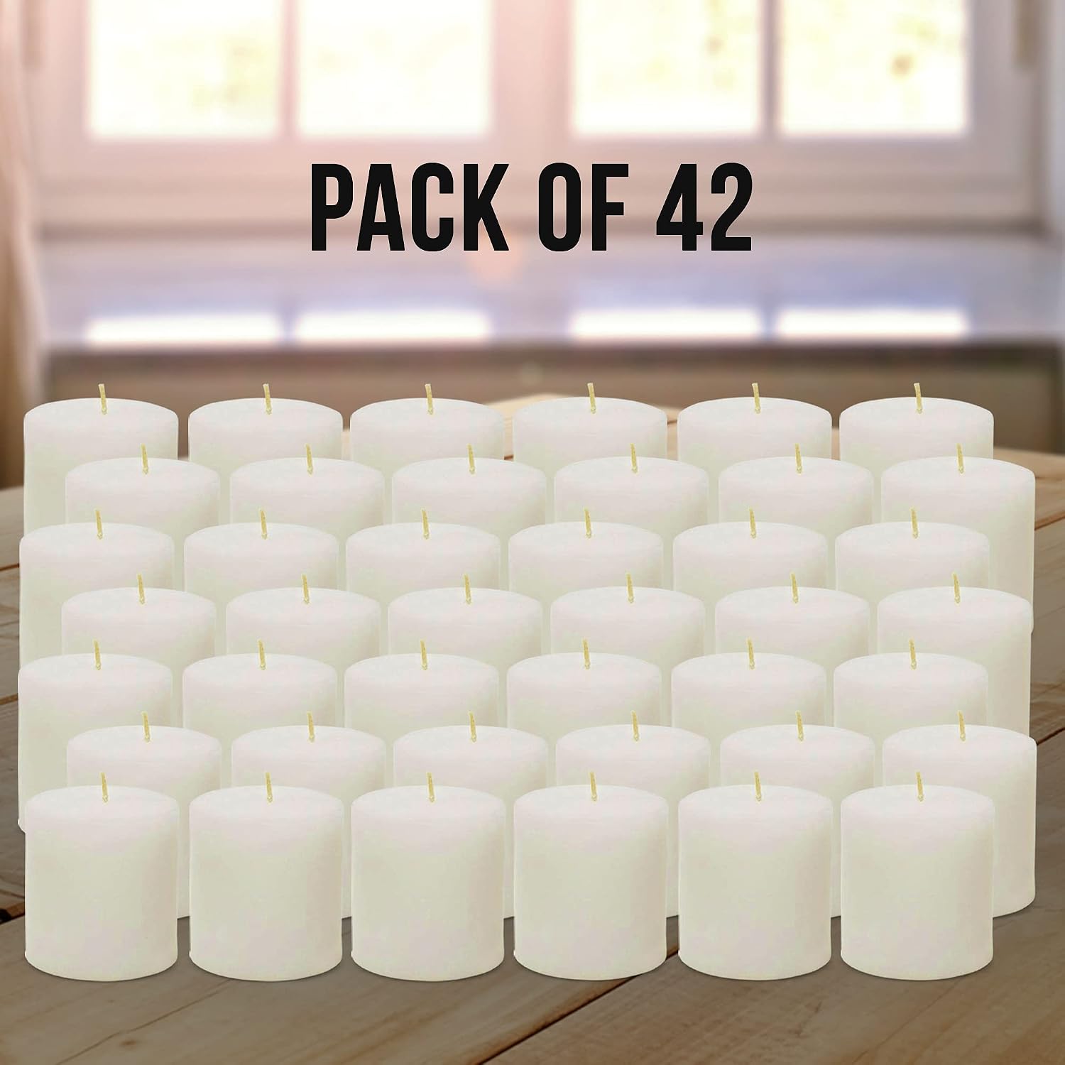 BULK BUY CANDLES | CENTRE TABLE CANDLES PACK OF 42 | BURNING TIME 5 HOUR