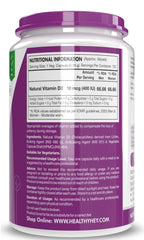 Healthyhey Vegan Vitamin D3 Natural Plant Based Non Gmo - Gluten Free - 400 Iu | 120 Veg Capsules , 200gm 0.4lbs
