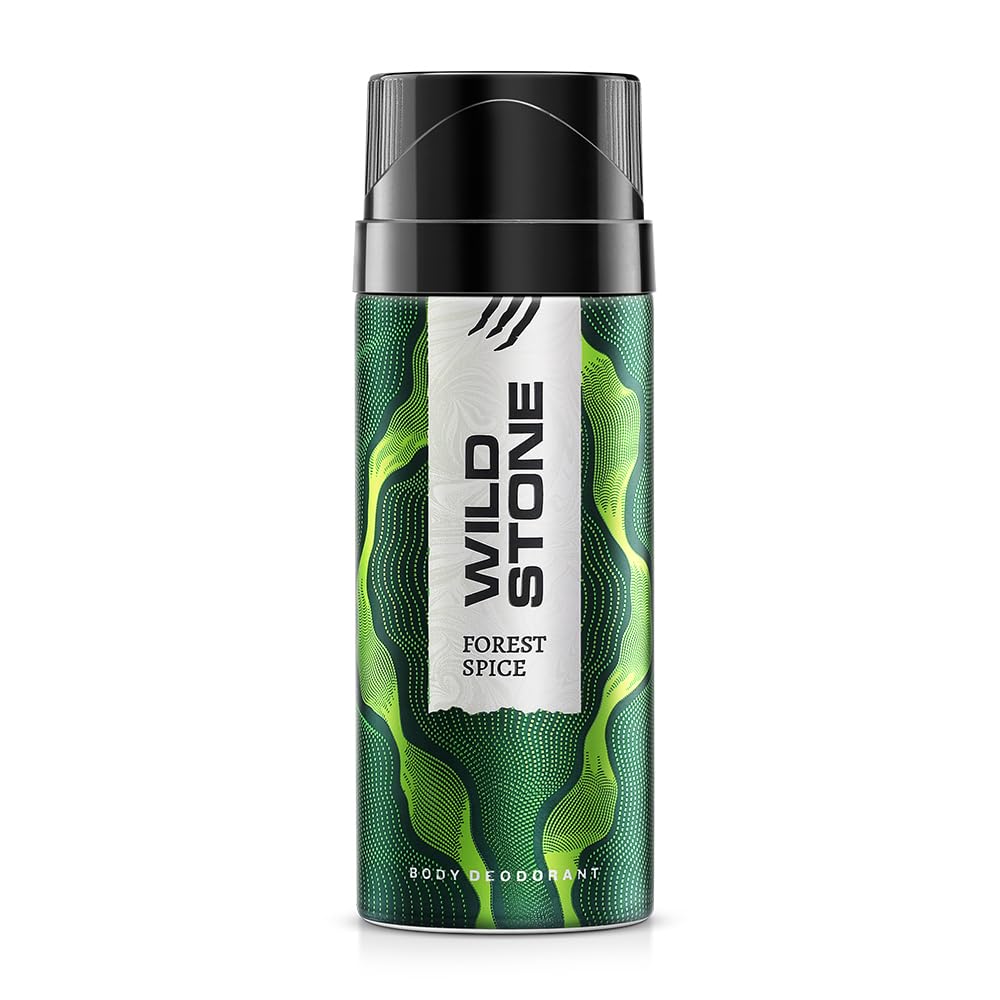 Wild Stone Forest Spice Deodorant Body Spray For Men 150ml 5.0 Fl.oz. | Long Lasting Fragrance